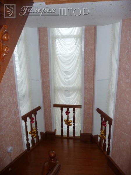 Французские шторы,Коридор, лестница, дверной проем